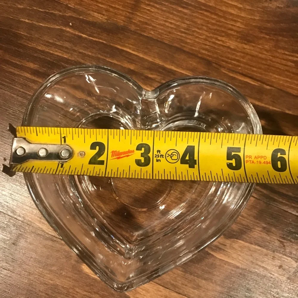 ♥️Thick Glass Heart Dish